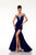 Panoply - Classic Rhinestone Studded Off-Shoulder Mermaid Gown 44285J In Black