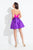 Rachel Allan Short - 4429 Two-Piece Strapless Sweetheart Mikado Dress in Pink and Purple