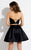Rachel Allan Short - 4429 Two-Piece Strapless Sweetheart Mikado Dress in Black