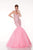 Panoply - Embellished Strapless Sweetheart Mermaid Dress 44302 In Black