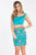 Rachel Allan Short - 4431 Two Piece Gilded Sheath Dress in Green