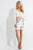 Rachel Allan Short - 4436 Two Piece Embroidered Jersey Dress in White