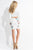 Rachel Allan Short - 4436 Two Piece Embroidered Jersey Dress in White