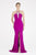 Saboroma - 4436 Embroidered Halter Mermaid Dress In Pink
