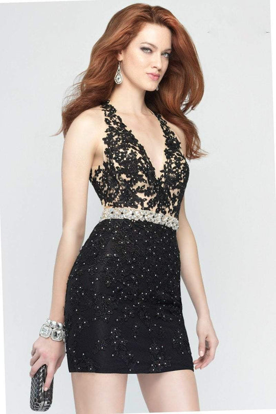 Alyce Paris - 4442 Short Dress In Black