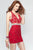 Alyce Paris - 4442 Short Dress In Claret