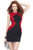 Alyce Paris - 4443 Short Dress In Red-Black