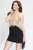 Alyce Paris - 4444 Short Dress In Black-Gold