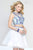 Alyce Paris - 4446 Dress In White Blue