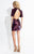 Rachel Allan Short - 4451 V Neckline Sequin Cocktail Dress in Red