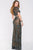 Intricate Lace Two-Piece Bateau Sheath Gown 37701