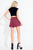 Rachel Allan Short - 4459 Cap Sleeve Ornate Velvet Romper in Black and Red