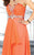 Tiffany Homecoming - 16012 Sparkling Ruched Strapless A-line Gown In Orange