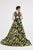 Saboroma - 4468 Halter Cutout Evening Dress In Black and Green