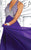Tiffany Homecoming - 16026 Beaded Haltered Silky Chiffon Gown In Purple