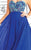 Tiffany Homecoming - 16028 Embellished Strapless Chiffon Gown In Blue