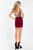 Rachel Allan Short - 4471 V-neck Two-Piece Cocktail Dress in Red