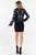 Rachel Allan Short - 4477 Floral Beaded Sweetheart Sheath Dress in Black and Gray