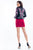Rachel Allan Short - 4477 Floral Beaded Sweetheart Sheath Dress in Red and Black