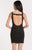 Alyce Paris - 4486 Crystal Ombre-Detailed Scoop Back Dress In Black