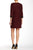 Muse - Chevron Print Cocktail Dress M3532M in Red