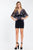 Rachel Allan Short - 4490 Butterfly Sleeve Floral Ornate Dress in Black