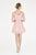 Saboroma - 4494 Folded V-Neck A-Line Cocktail Dress In Pink