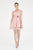 Saboroma - 4494 Folded V-Neck A-Line Cocktail Dress In Pink