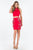 Rachel Allan Short - 4495 Beaded Two-Piece Cocktail Dress in Red