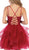 May Queen - RQ7720 Appliqued Sweetheart Bodice A-Line Dress In Red