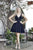 Jolene Collection - 17522 Deep V-neck Mikado Short Dress In Black