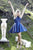 Jolene Collection - 17526 Illusion Halter Sequined Lace Dress In Blue