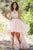Jolene Collection - 18327 Halter Neck Two-Piece High Low Gown\ In Pink