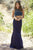 Jolene Collection - 18064 Ombre Jeweled Two-Piece Sheath Gown In Blue and Multi-Color