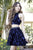 Jolene Collection - 17521 Haltered Two-Piece Short Dress In Blue