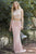 Jolene Collection - 18042 Two Piece Beaded Illusion Halter Dress In Pink