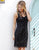 Jolene Collection - 17583 Bedazzled Scoop Neck Sheath Dress In Black