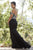 Jolene Collection - 18004 Beaded Off-Shoulder Fitted Dress In Black and White