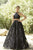 Jolene Collection - 18116 Two Piece Beaded Lace A-line Dress In Black