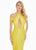 Ashley Lauren - 1560 Off Shoulder Halter Sequin Evening Dress In Yellow