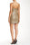 Aidan by Aidan Mattox - Sequined Semi-Sweetheart Sheath Dress 151A95920 in Gold