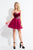 Rachel Allan Short - 4502 Floral Sweetheart A-line Dress in Red
