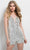 45059 Silver Beaded V-neck Romper