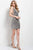 45060 Crystal Accented V-neck Dress