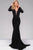 Jersey Long Sleeve Prom Dress 45062