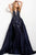 45063 Embellished V-neck Ballgown