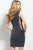45072 Lace-Up Side Sheath Dress
