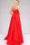 Strapless Ruched Fitted Prom Dress with A Line Overskirt 45079
