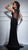 Clarisse - 4509 Beaded Deep V-neck Sheath Dress in Black
