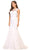 Lace Illusion Mermaid Wedding Evening Gown